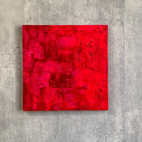 アートパネル クリムゾンレッド 現代アート 抽象画 ウォール