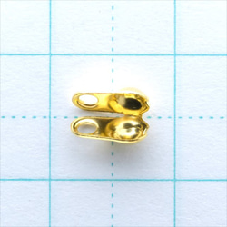 [10個] V罩杯★約3.5mm/金色★珠鍊末端零件（零件10-12） 第2張的照片