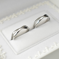 『Infiniti～無限の愛～』 マリッジリング・結婚指輪・刻印 ケース付き インフィニティステンレスリング 無限大 マリッジリング結婚指輪