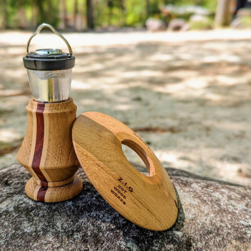 送料込み】ゴールゼロ専用 木製シェード ろくろスタンド セット