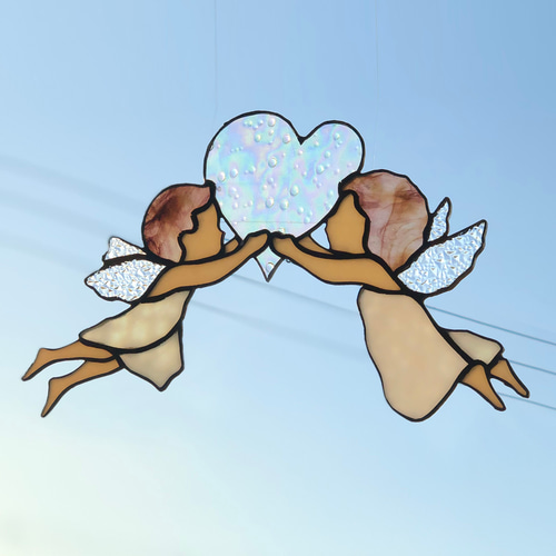 ステンドグラス サンキャッチャー 『窓に飾る cupid&heart』 その他
