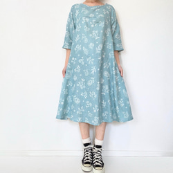 送料無料【新春福袋2024】ウールコートとワンピースセット＊フリーサイズ＊北欧　猫　花柄 19枚目の画像