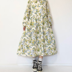 送料無料【新春福袋2024】ウールコートとワンピースセット＊フリーサイズ＊北欧　猫　花柄 10枚目の画像