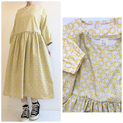 送料無料【新春福袋2024】ウールコートとワンピースセット＊フリーサイズ＊北欧　猫　花柄 17枚目の画像