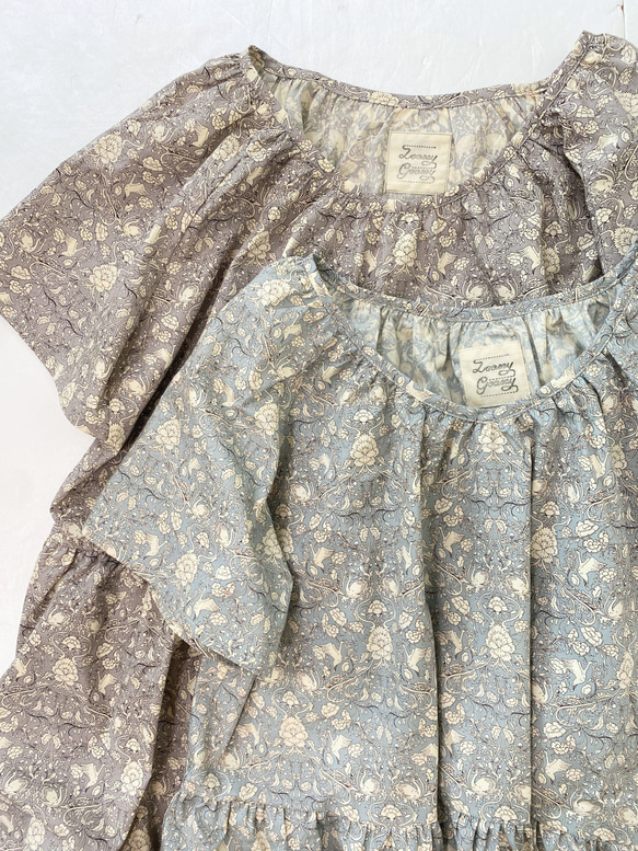 送料無料【新春福袋2024】ウールコートとワンピースセット＊フリーサイズ＊北欧　猫　花柄 15枚目の画像