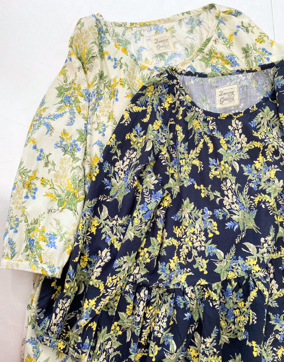 送料無料【新春福袋2024】ウールコートとワンピースセット＊フリーサイズ＊北欧　猫　花柄 11枚目の画像