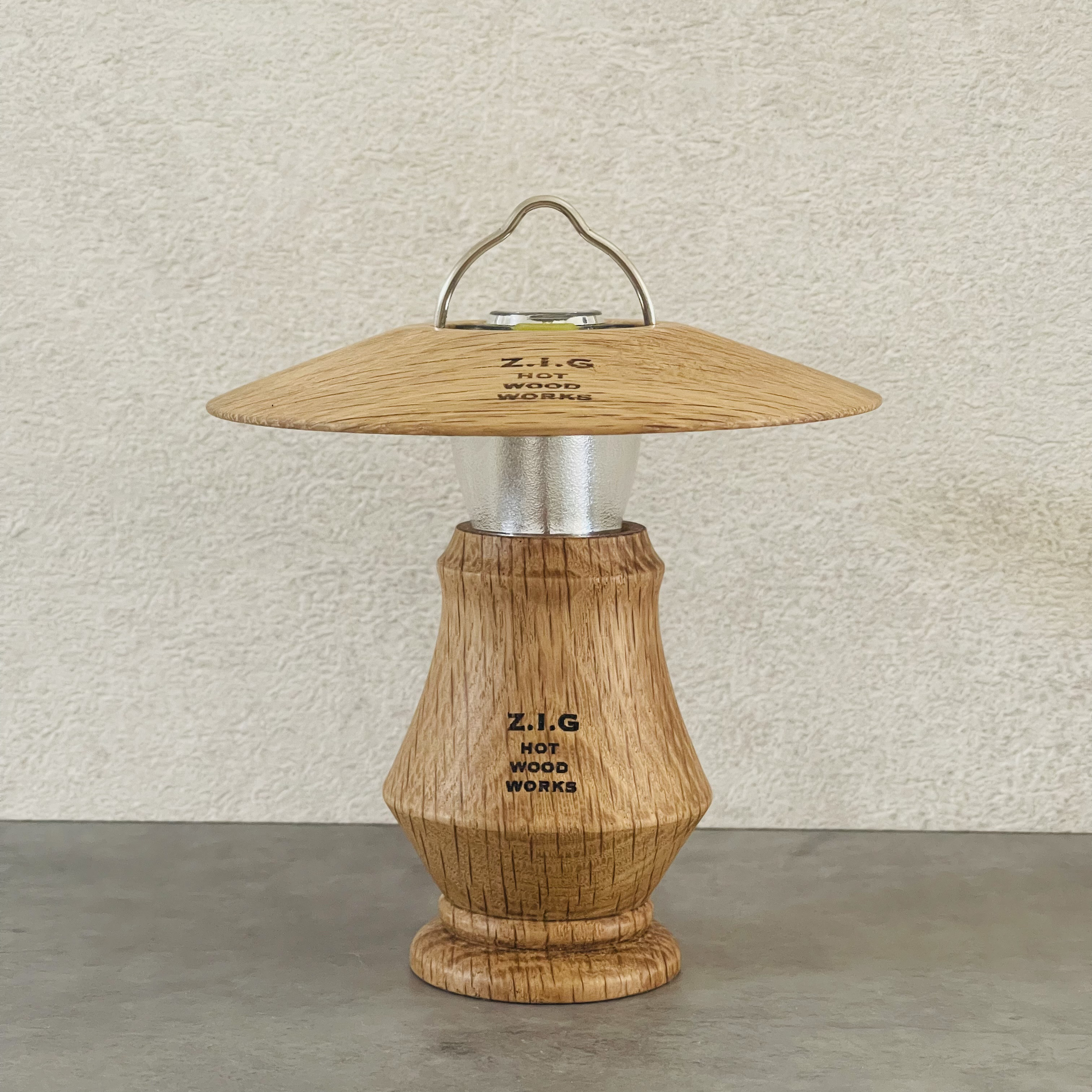 送料込】ゴールゼロ専用 木製シェード ろくろスタンド セット オーク