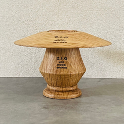 【送料込】ゴールゼロ専用　木製シェード　ろくろスタンド　セット　オーク 4枚目の画像