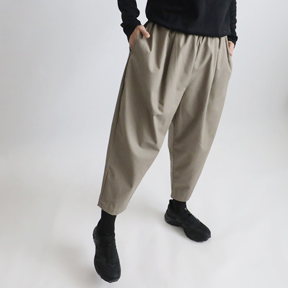 ＊ラスト１　８４cm　誰にでも似合うパンツ　ゆったり テーパード　ペグパンツ　上質ベビーキャンバスコットンK71A 11枚目の画像