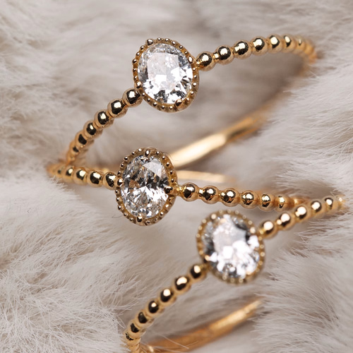 18金 ラボグロウンダイヤモンド リング 指輪 シンプル K18