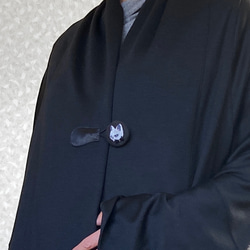 ドルマンスリーブ カーディガン 刺繡ボタン 体型カバー アウター プレゼント ギフト ノベルティ付き 3枚目の画像