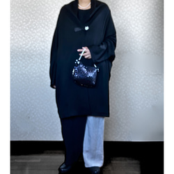 ドルマンスリーブ カーディガン 刺繡ボタン 体型カバー アウター プレゼント ギフト ノベルティ付き 9枚目の画像