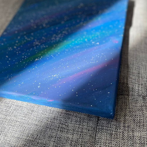 手描きオリジナルイラストアート　原画〖星屑〗 手描きイラスト B5 オリジナル 原画 創作 女の子 黄色 白 花