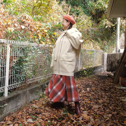 bighug Burelライダーズフーディジャケット○グレー コート holy