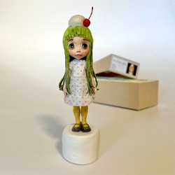 和紙人形 ミニチュアドール 復刻クリームソーダちゃん(GREEN) 11枚目の画像