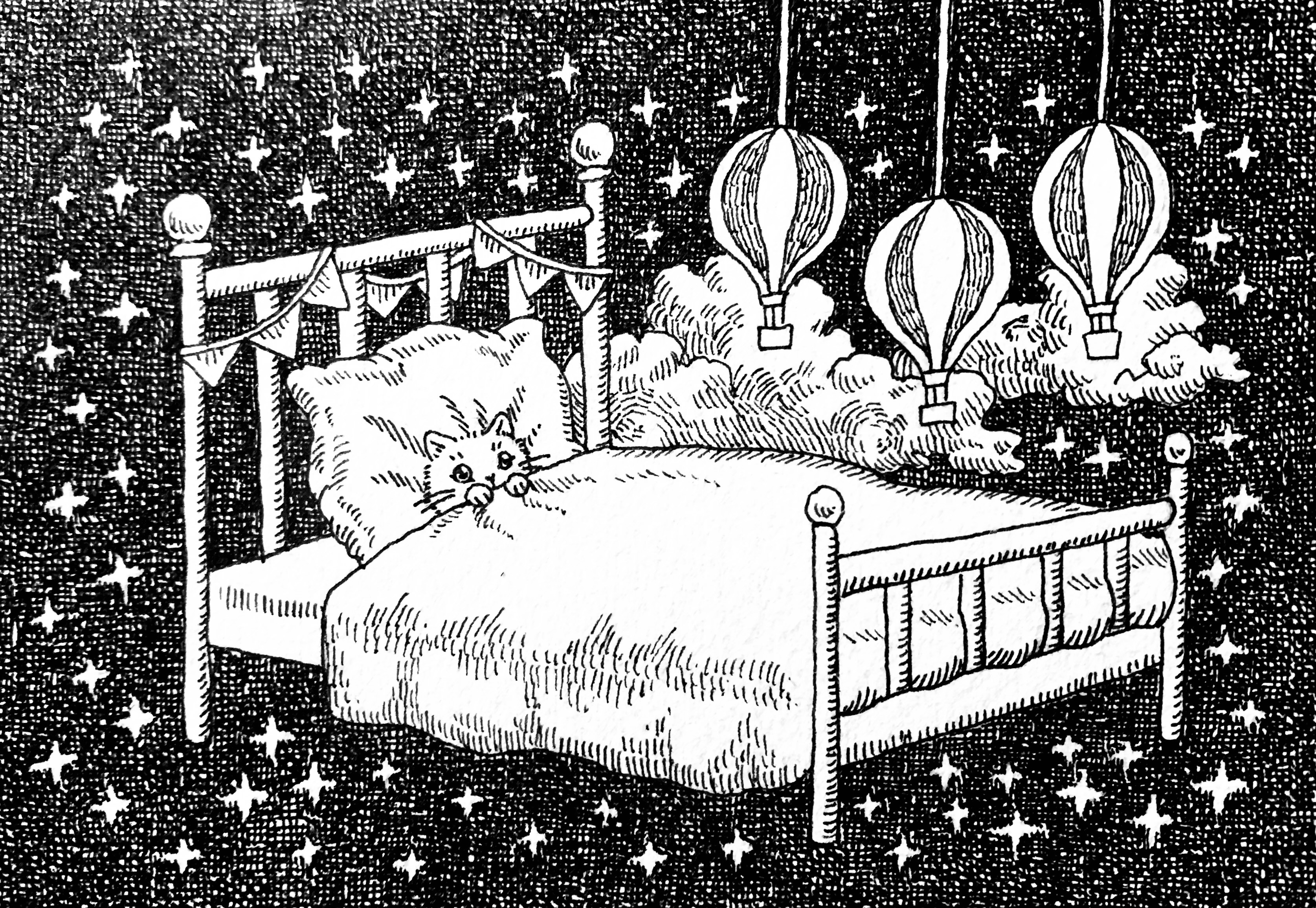 原画#3628　黒猫　ベネチア　水彩画　ドローイング　インテリア　アート 風景画 原画#3628 黒猫 ベネチア 水彩画 ドローイング インテリア