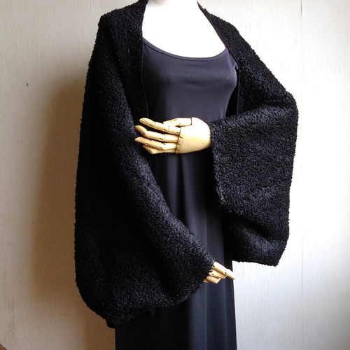 アストラカンコート ロングコート ブラック 黒 11号 L フォックス