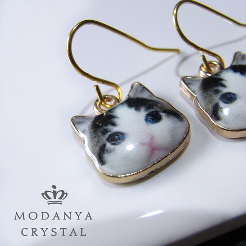 黒猫ちゃんのプチサイズピアス☆ハロウィンにピッタリ