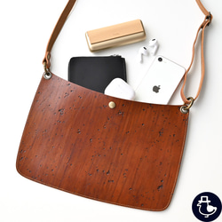 サコッシュ 【 木目 アンティーク調 】 革 レザー バッグ ショルダー