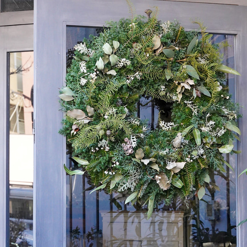 超特大70cm 生花リース クリスマスリース ディスプレイ ディスプレイ