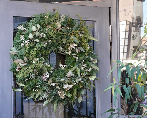 超特大70cm 生花リース クリスマスリース ディスプレイ ディスプレイ