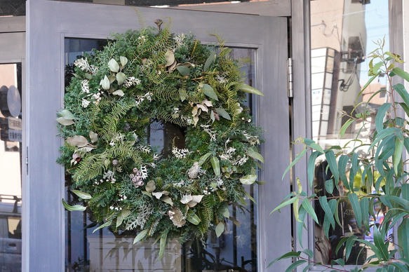 クリスマスリース 特大70cm 超特大70cm 生花リース クリスマスリース ディスプレイ ディスプレイ