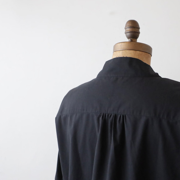 初夏ＳＡＬＥ　立襟　スタンドカラー　幅広　シャツ　ジャケット　ゆったり　前開き　ベビーキャンバスコットン　K61 13枚目の画像