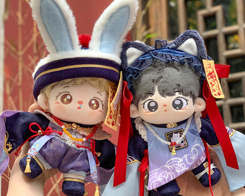 6点セット ミニ洋服 20cm 着せ替えぬいぐる服 漢服 中国のゾンビ 6点セット ミニ洋服 20cm 着せ替えぬいぐる服 漢服 中国のゾンビ