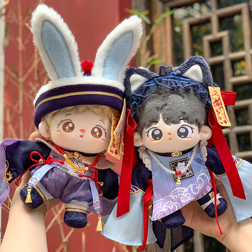 Q⑦6 ぬいぐるみ 着せ替え 服装 服 衣装 漢服 男の子 中華 中国
