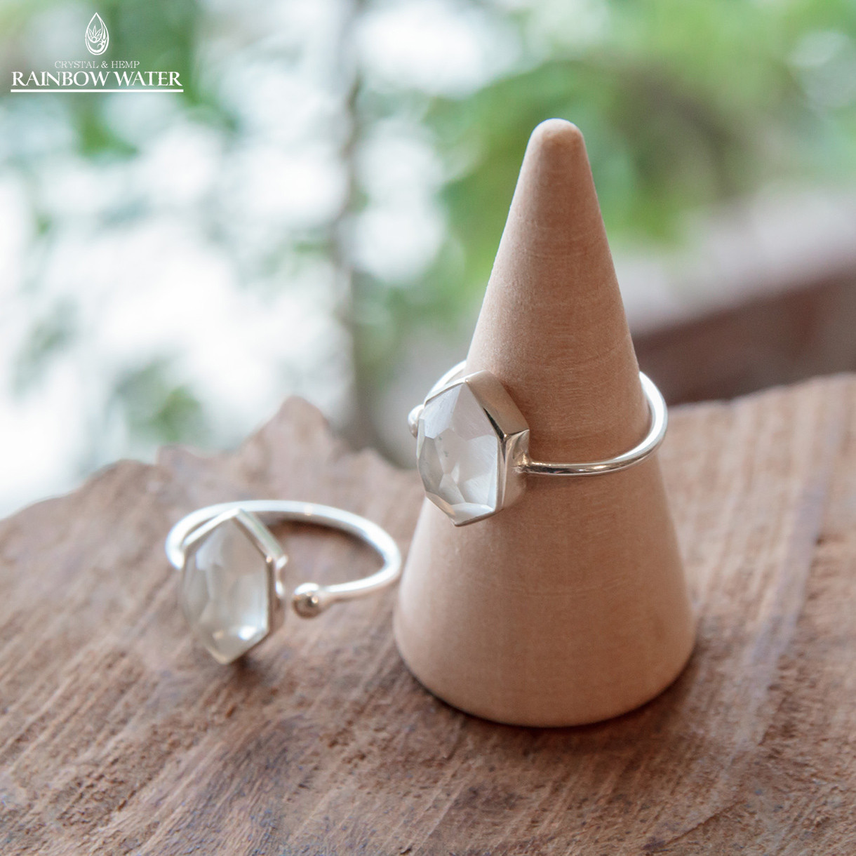 カットクリスタル シルバーリング