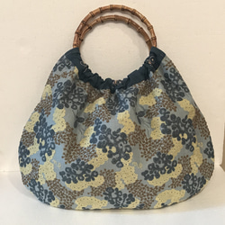 ミナペルホネン junglerelief charcoal ハンドメイドバッグ バッグ