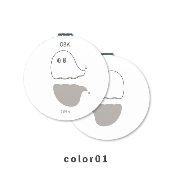 Ghost幽靈通靈插畫緊湊型鏡子摺疊放大鏡薄型NLFT-MRR07-02m 第2張的照片