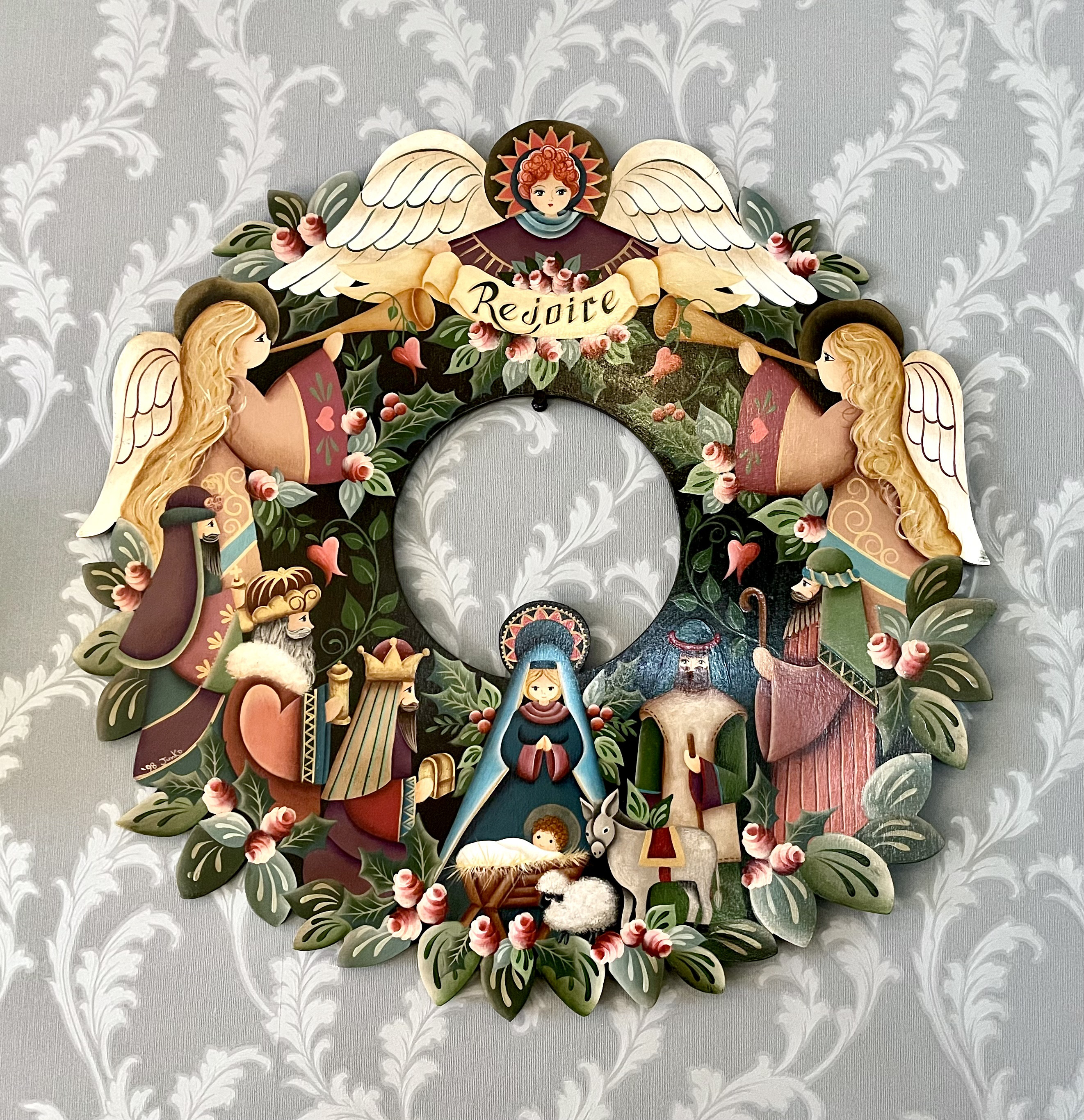 No.craft-14130/トールペイント「クリスマス・ウッドリース