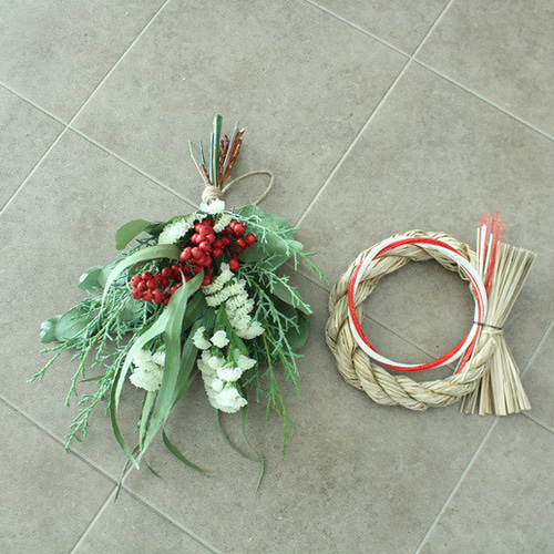 お正月飾り！ナチュラルなしめ縄リース（2Way） しめ縄・しめ飾り I  