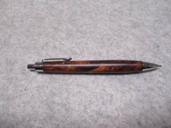 ローズウッドバール　キヌカオイル仕上げ　木軸シャープペンシル(ボールペン)　　　 4枚目の画像