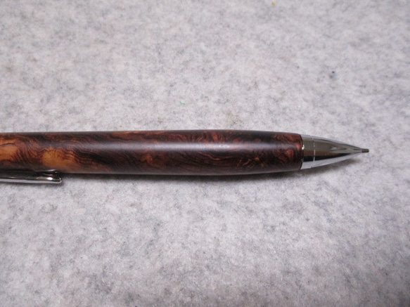 ローズウッドバール　キヌカオイル仕上げ　木軸シャープペンシル(ボールペン)　　　 7枚目の画像