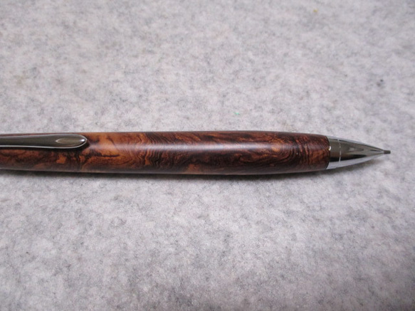 ローズウッドバール　キヌカオイル仕上げ　木軸シャープペンシル(ボールペン)　　　 5枚目の画像