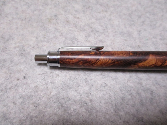 ローズウッドバール　キヌカオイル仕上げ　木軸シャープペンシル(ボールペン)　　　 9枚目の画像