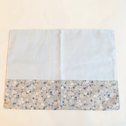 ランチョンマット】花柄×ブルー フリル 給食袋 +S 通販 16968238