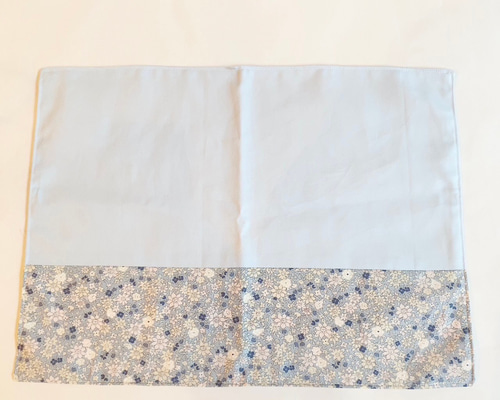 ランチョンマット】花柄×ブルー フリル 給食袋 +S 通販 16968238