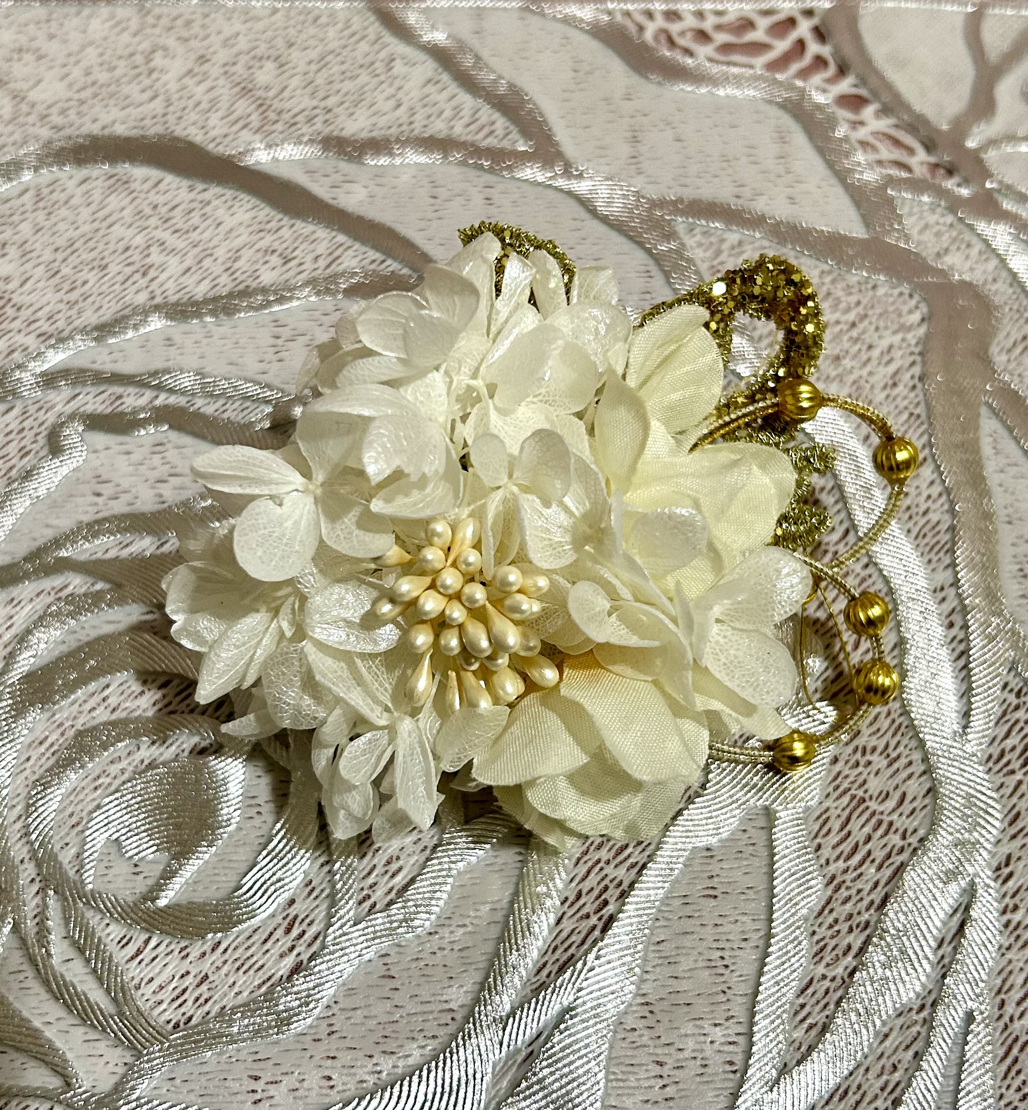 «393»◤完売致しました。◢     コサージュand髪飾り