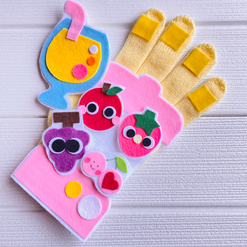 新学期売れてます！お得な手袋シアターセット 楽天市場】カラー手袋 カラー軍手 手袋シアター セット 保育