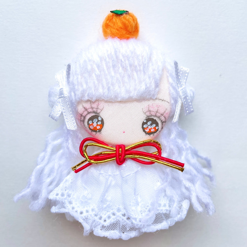 Creema限定 お正月人形 お餅のドール 2026年 午年 ミニミニドール 人形