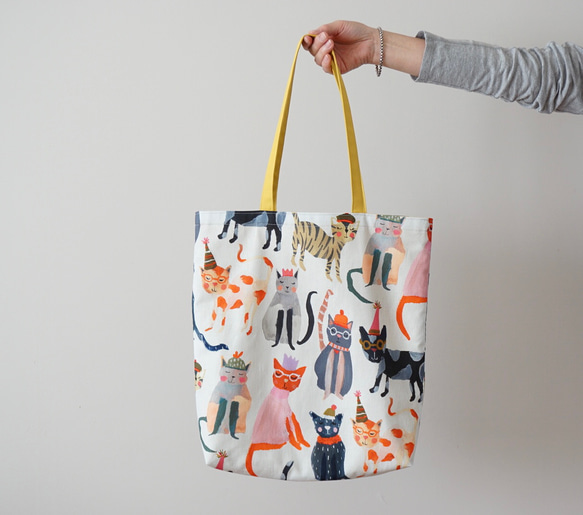 復刻】エコバッグ/トートバッグ☆おすまし猫☆2月22日猫の日/ニャン
