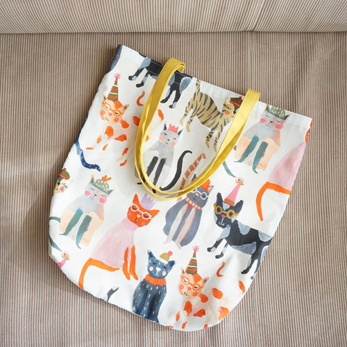 復刻】エコバッグ/トートバッグ☆おすまし猫☆2月22日猫の日/ニャン