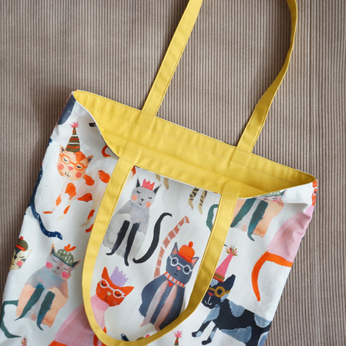 復刻】エコバッグ/トートバッグ☆おすまし猫☆2月22日猫の日/ニャン