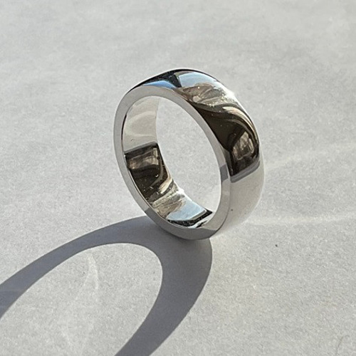 シンプルリング 幅6mmシリーズ SV958無垢 銀指輪 ブリタニアシルバー