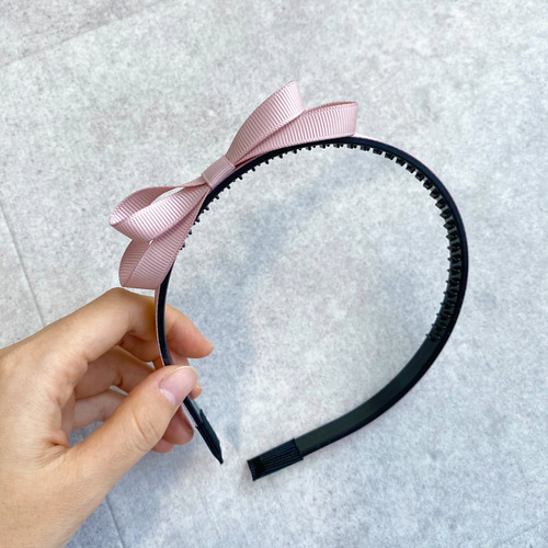 ピンク系リボンキッズカチューシャ フォーマル 結婚式 卒業式 卒園式