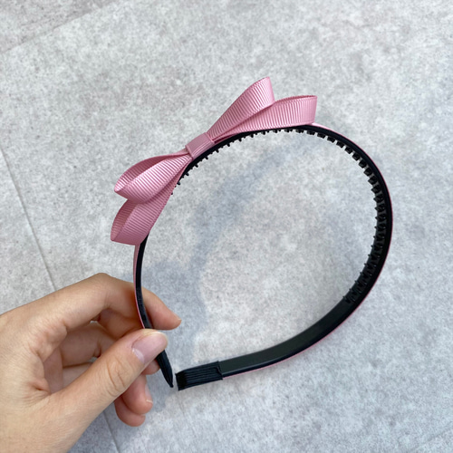 ピンク系リボンキッズカチューシャ フォーマル 結婚式 卒業式 卒園式