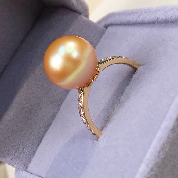 南洋パール K18ダイヤモンドリング